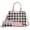 CKR Pink, variant on Gabriella Women's Tote Bag with Wallet, Checkered Vegan Leather Shoulder Bag Handbag Purse 2Pcs Set by Mia K - Red