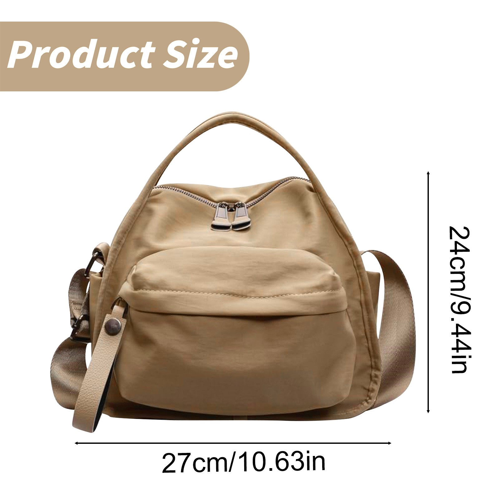 Nylon Crossbody Bag for Women – Lightweight Water-Resistant Shoulder Bag, Adjustable Strap, Travel, Daily Use, Halloween, Christmas, Work, Shopping, Handbag Halloween Decor Wedding Makeup Organizers