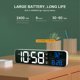 thumbnail image 5 of Inteprter Despertador LED Pantalla digital Termómetro recargable Reloj de temperatura de repetición ajustable con modo de repetición Electrodomésticos Englisch weiß Inteprter HA007072-02B, 5 of 6