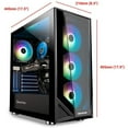 thumbnail image 6 of iBUYPOWER Pro Gaming Desktop PC, AMD Ryzen 5 3600, Radeon RX 5500 XT 4GB, 8GB DDR4 RAM, 512GB SSD+1TB HDD, RGB Case, HDMI/DP, RJ-45, WiFi, Mytrix HDMI Cable, Win10 w/keyboard and mouse, 6 of 6