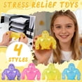 thumbnail image 3 of Little Gorilla Squishies, Squishies Little Gorilla, Fidget Toys Adults & Teens Easter Basket Stuffers, Glitter Sensory Stress Ball Squeeze Toys for Stress Relief,Blue,1PC, 3 of 7