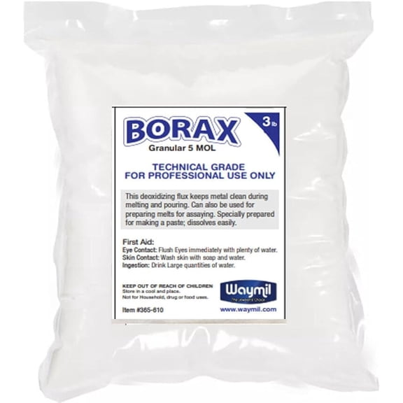 3 lb Borax Flux Glaze Crucibles Melting Gold Silver Melting Soldering, Casting Jewelry Porfessional USE