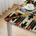 thumbnail image 4 of HAOXIT Decor Home Cotton Linen Tablecloth Dust-Proof Table Cover for Kitchen Dinning Picnic Tabletop, Pattern Graphic Design Art, Square Tablecloths 60''x60'', 4 of 7