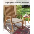 thumbnail image 6 of Patio Chair Cushion 22x22x4 Inch, Waterproof Outdoor Seat Cushions for Patio Furniture, Garden Chair Cushions with Ties, Set of 2, Khaki, 6 of 7