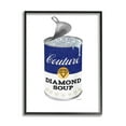 thumbnail image 2 of Stupell Industries Couture Blue Condensed Diamond Soup Can Sparkle Pattern, 11 x 14, Design by Amanda Greenwood, 2 of 5