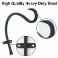 thumbnail image 2 of DUNCHATY 11" Heavy Duty Shepherd Hooks 2 Pack, Outdoor Plant Hangers for Bird Feeders, Flower Baskets & Wind Chimes, Rust-Resistant Metal, 2 of 8