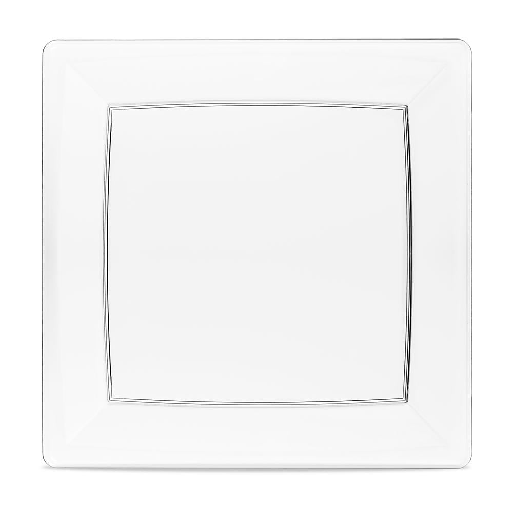 Photo 1 of 6.5 Clear Square Plates (50 Count) Pack of 50