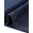 thumbnail image 6 of DARING DIVA Women's Plus Denim Overalls Jumper Jean Midi Dress 4X Black Blue, 6 of 6