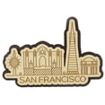 thumbnail image 1 of Printtoo Engraved Wooden California San Francisco City Souvenir Custom Fridge Magnet, 1 of 1