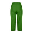 thumbnail image 5 of Trousers Pants for Women, Green High Waisted Crop Work Pants Summer Casual Slacks Yoga Dress Pant, Summer Pants for Women 2025, XL, Casual Pants for Women, S-5XL, Womens Work Pants, 5 of 7
