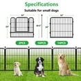 thumbnail image 5 of Txh001 Metal Garden Fence 43ft(L)×24in(H) Animal Barrier Decorative Garden Fencing with Gate for Backyard Patio, 5 of 7