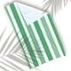 thumbnail image 3 of Toalla de Baño Juana Gallo Diseño de Rayas Verdes Lineas Bicolores Ligera y suave, 3 of 5