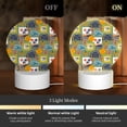 thumbnail image 3 of Salouo Hawaiian Style for Round Acrylic Night Light - Acrylic Sheets with LED Light Lamp Base - Decorative Night Lamp for Restaurant Bar Cafe Shop Room Decoration, 3 of 9