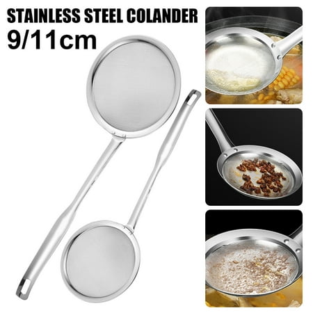 

Stainless Steel Fine Mesh Strainer Fine Mesh Sieve Fine Mesh Stainless Steel Colander Food Strainer Colander Sieve with Long Handle for Kitchen Cooking