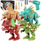 thumbnail image 1 of Juguetes de dinosaurios para niños de 3 a 5 años, juguetes de dinosaurios de tallo, juguetes de dinosaurios desmontables para niños con sonido ligero, conjuntos de aprendizaje educ, 1 of 5