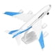 thumbnail image 2 of Alloy Airplane Model Aircraft Model 5 Light Passenger Jet Toy with Display Stand Blue, 2 of 5