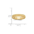 thumbnail image 3 of Real 14kt Yellow Gold 3mm Design Etched Wedding Band Size: 5; for Adults and Teens; for Women and Men, 3 of 3