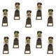 thumbnail image 1 of Deslizadores de Cremallera Perfecl #5 Metal de Repuesto 10 Piezas, 1 of 7