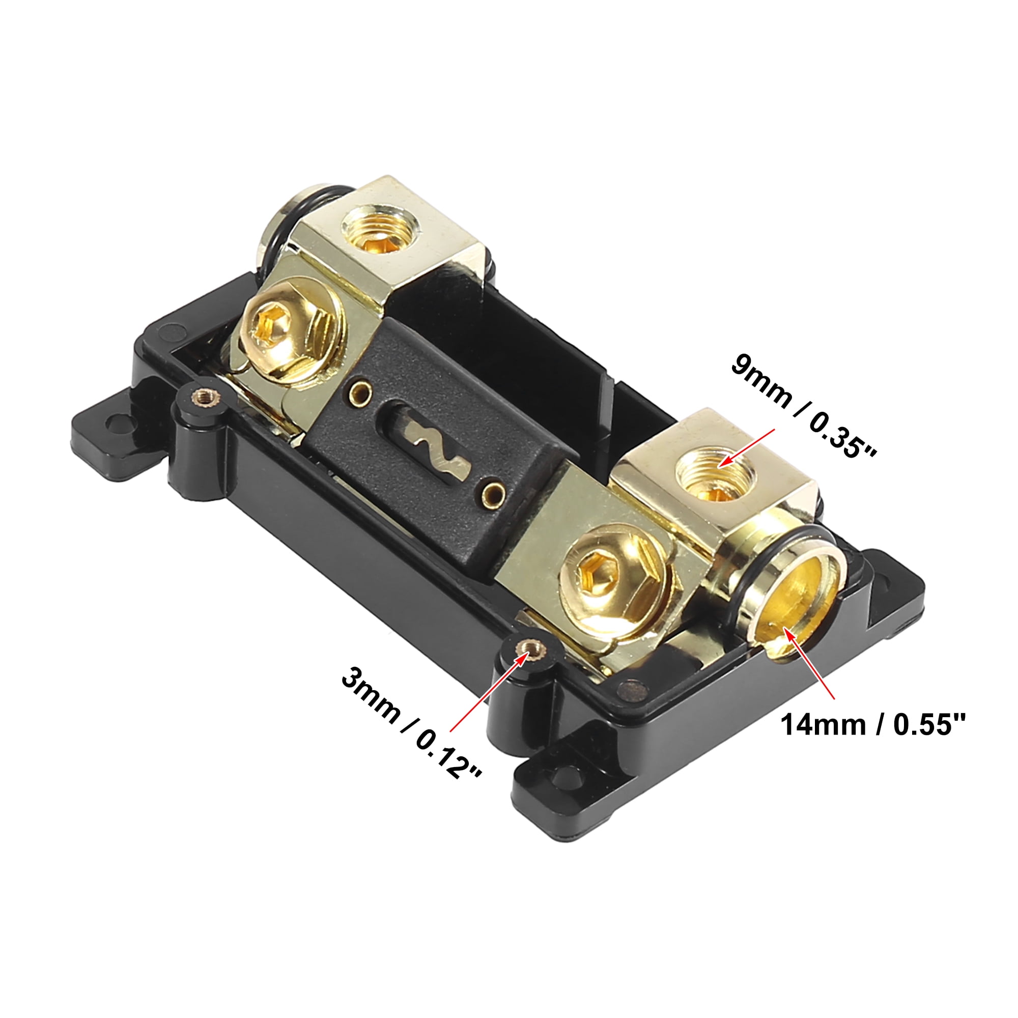 Vehicle Stereo Audio Inline ANL Fuse Holder 250 Amp without LED Display Digital Voltage