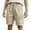 Khaki, variant on Sopiago Boys Lightweight Cargo Shorts Youth Drawstring Quick Dry Shorts for Boys Kids Hiking Short with Zipper Pockets (Black,4-5 Years)