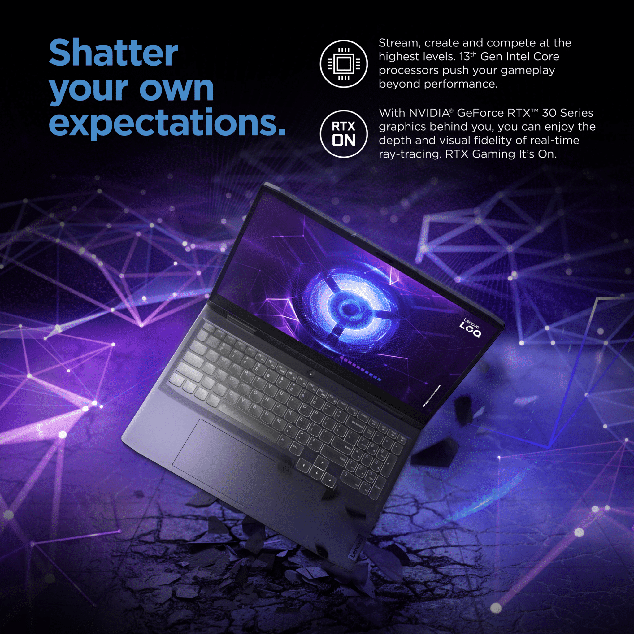 Lenovo LOQ 15.6” Gaming Laptop, i5-13420H, GTX 3050 6GB Lenovo LOQ 15.6” Gaming Laptop, i5-13420H, GTX 3050 6GB