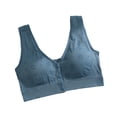 thumbnail image 2 of Women's Wireless Front Closure Breathable Sports Bra, Adjustable Straps Wide Straps for Yoga Gym Workout, Comfortable, 2 of 6