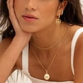thumbnail image 6 of GDCOIN Evil Eye Earrings 14K Gold Plated Heart pendant Everyday Jewelry for Women, 6 of 9