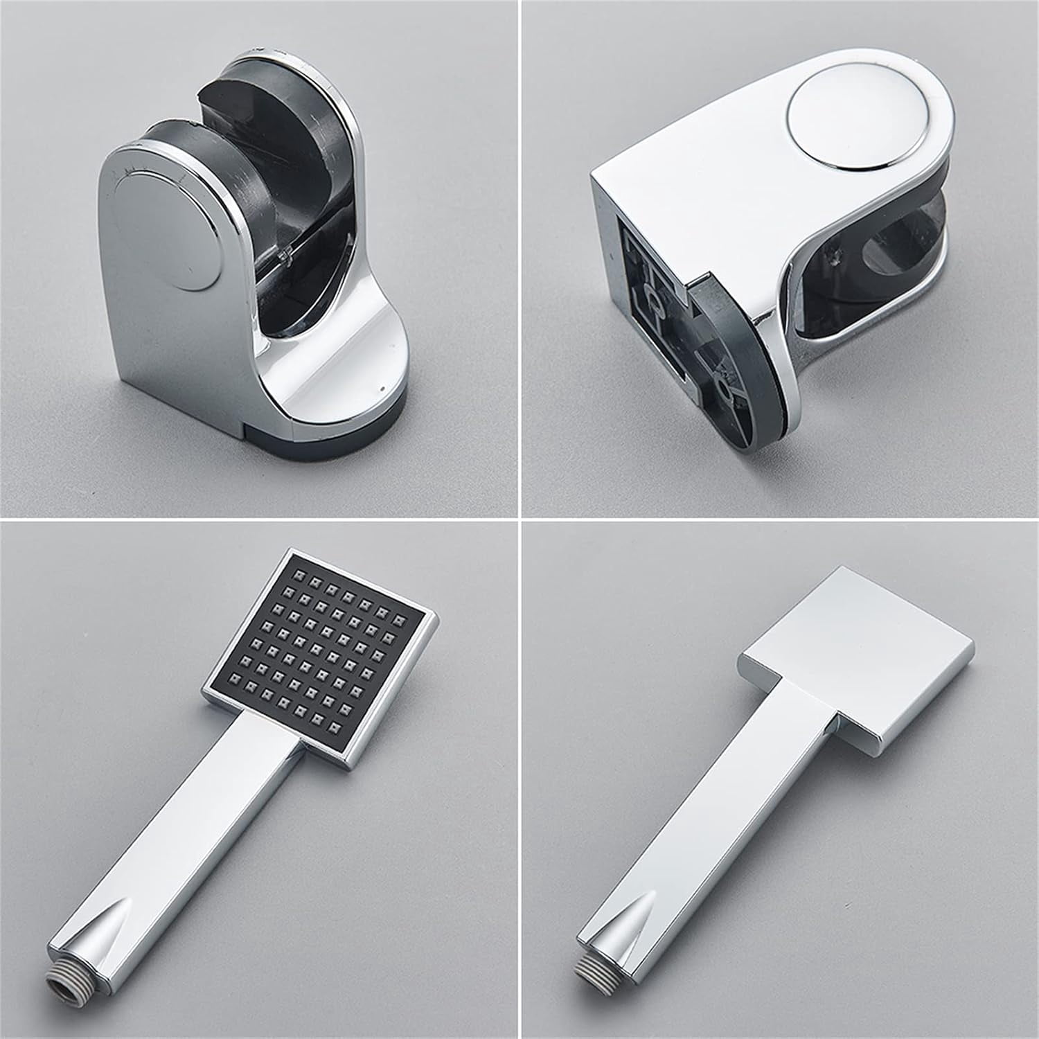 Bathtub Faucet/Tub Faucets, Swivel Spout Bathtub Mixer Tap, Chrome Single Handle Plastic Hand Shower Bath Shower Set Brass Mixer Valve