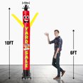 thumbnail image 2 of Yard Sale Inflatable Tube Man Wacky Wavy Dancing Guy for Outdoor Decoration Advertising Business Promotion - Red (Blower Not Included), 2 of 8