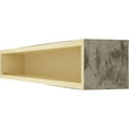 thumbnail image 5 of Ekena Millwork 8"H x 8"D x 48"W Riverwood Faux Wood Fireplace Mantel, Burnished Honey Dew, 5 of 8