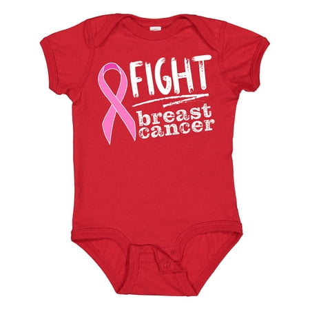 

Inktastic Fight Breast Cancer Pink Ribbon Gift Baby Boy or Baby Girl Bodysuit