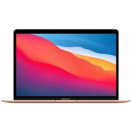 Pre-Owned Apple MacBook Air Laptop Apple M1 8-Core CPU 8-Core GPU 16GB RAM 512GB SSD 13" Gold MGNE3LL/A (2020) - Refurbished - Good