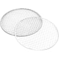 thumbnail image 1 of FrostHike 5Pcs Round BBQ Grill Rack Campfire Cooking Grill Mat Stainless Steel Wire Round Grilling Racks Grate Cooking Racks Flower Arrangement Use, 11.6 Inch, Silver, 29.5cm11.6in, 1 of 5