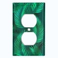 thumbnail image 2 of Metal Light Switch Plate Cover Jungle Tropical Leaves Green Palm JGL001, 2 of 13