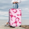 thumbnail image 3 of Lsque Breast Cancer Ribbons Awareness Printed Luggage Cover, Travel Luggage Protector,Scratch and Dirt Resistant, Fits 18-32 Inch Luggage - X-Large, 3 of 9