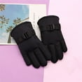 thumbnail image 1 of Guantes de esquí para niños, con forro polar, resistentes al frío, cálidos, para niños y niñas, impermeables, para jugar en la nieve, a prueba de viento, para montar en invierno, 1 of 5