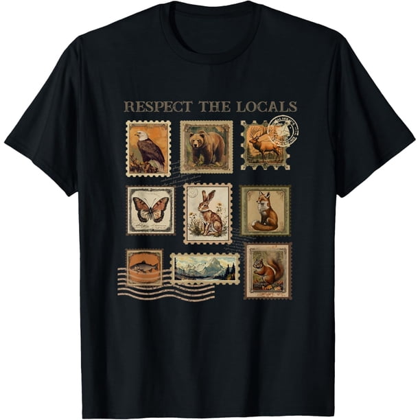 Respect The Locals Wildlife Nature Animal Lover Camiseta
