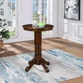 thumbnail image 7 of Bowery Hill Traditional Wood Pub Table with Claw and Ball Feet in Cappuccino, 7 of 7