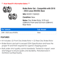 thumbnail image 2 of Brake Rotor Set - Compatible with 2018 - 2022 RX350L Base 2019 2020 2021, 2 of 2