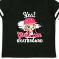 thumbnail image 4 of Inktastic Skateboarding Cute Girls Girls Toddler T-Shirt, 4 of 5