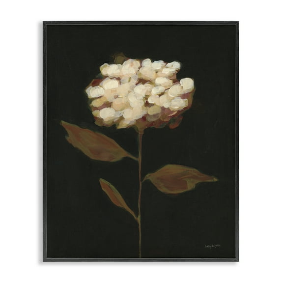 Stupell Industries Fade Into Fall Bloom Botanical & Floral Painting Black Framed Art Print Wall Art, 11 x 14