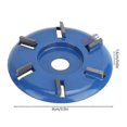 thumbnail image 2 of Wood Carving Disc Tool, Steel 6-teeth Milling Cutter Woodworking Tool Woodworking Milling Cutter To, 2 of 5