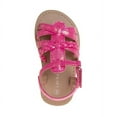 thumbnail image 4 of Laura Ashley Girls Hook and Loop Strappy Gladiator Sandals. (Toddler/Little Kids). - Fuchsia, 10, 4 of 5