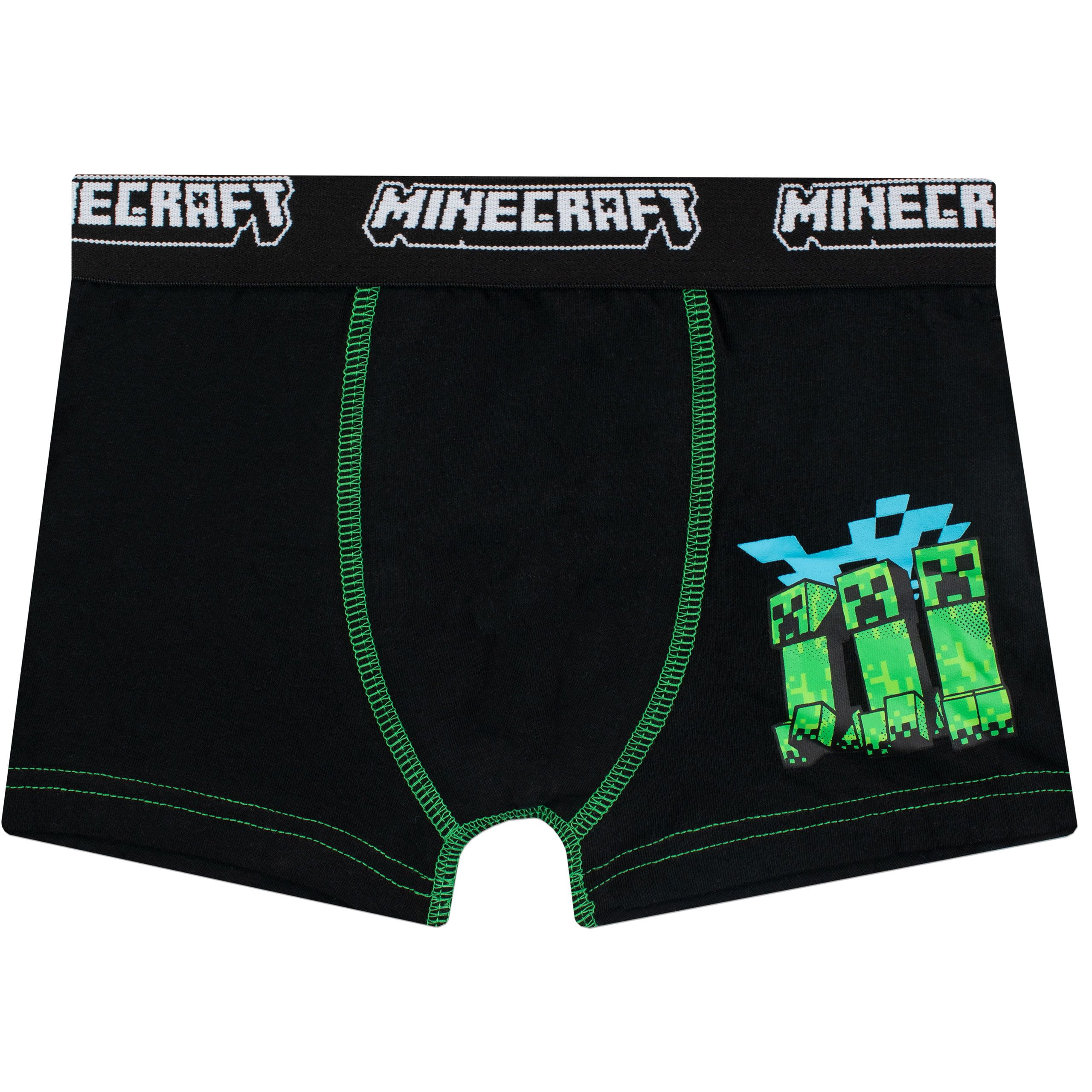Minecraft Creeper Boys Underwear, 3 Pack Boxer Briefs (Little Boys & Big  Boys) – Walmart Inventory Checker – BrickSeek