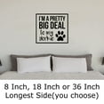 thumbnail image 2 of Dog Shirt Yorkie Paw Print Funny Pet Love Wall Decals for Walls Peel and Stick wall art murals Black Large 36 Inch, 2 of 2