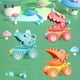 thumbnail image 3 of Dinosaur Pull Back Cars Juego De 8 Luces Intermitentes Y Dino Roar Music Dinosaur Toy Para Niños Regalos De Cumpleaños De Navidad Eigraketly FN008334-03, 3 of 6