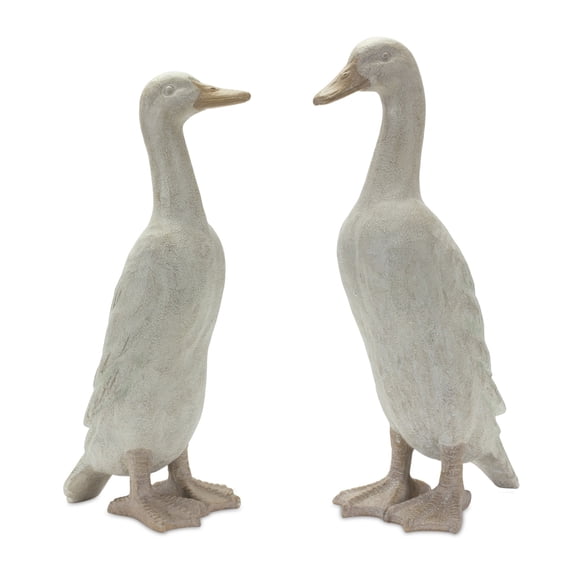 Melrose Set of 2 Standing Duck Tabletop Figurines 18.75"