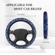thumbnail image 3 of Balery Christmas Blue Fundas elásticas antideslizantes para volante, funda protectora universal para hombre y mujer, 15 pulgadas, accesorios para coche., 3 of 6