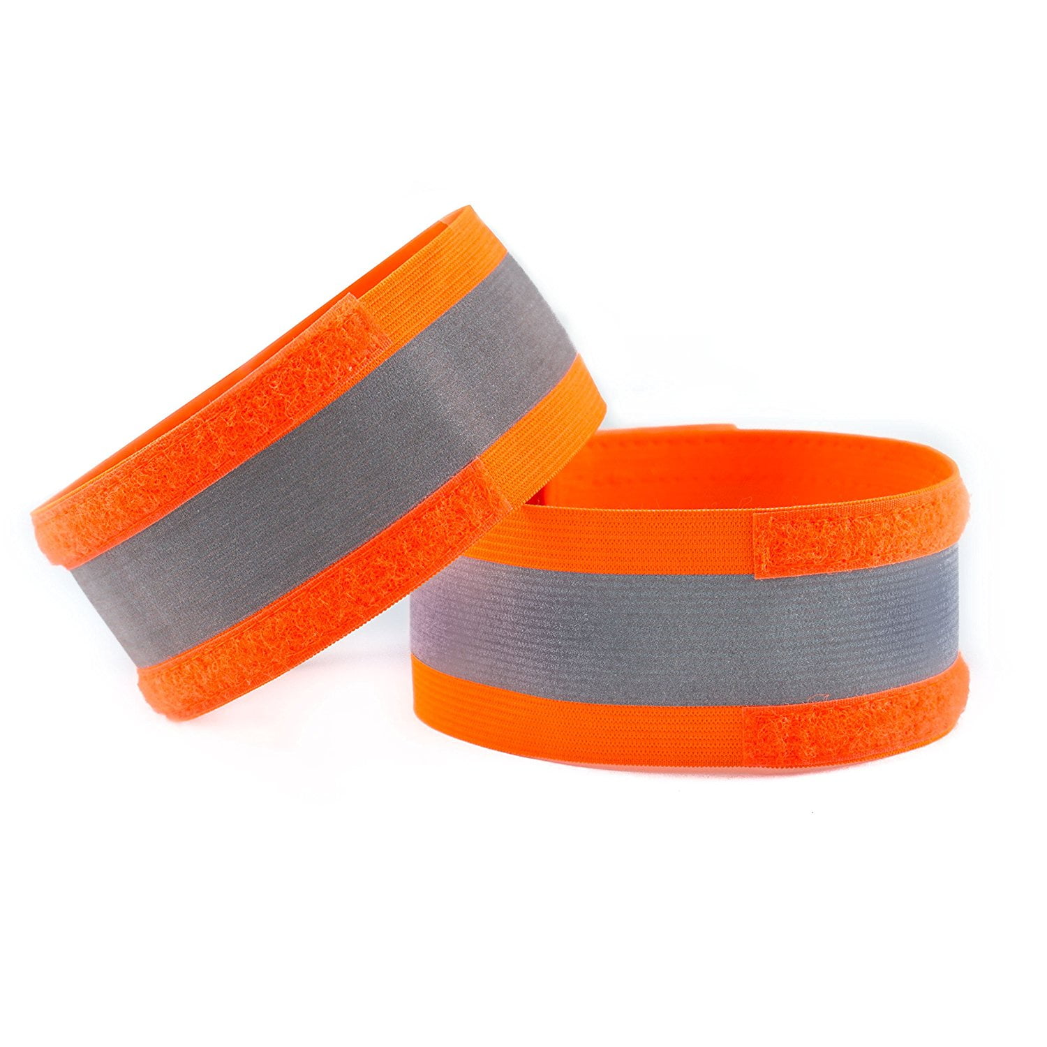 RK High Visibility Reflective Bands 4 Pack Armbands Hi-Viz Safety Gear for Running Biking Running Bracelets Wrist Bands Walking