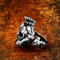 thumbnail image 2 of HOOUN Vintage Spartan Mask Skull Ring Stainless Steel Gothic Helmet Skull Punk Ring-9, 2 of 6